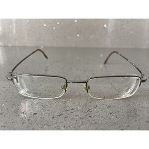 Ray-Ban Half Rim Eyeglasses Frames ONLY RB 6062 2502  49-19-140 Italy Silver
